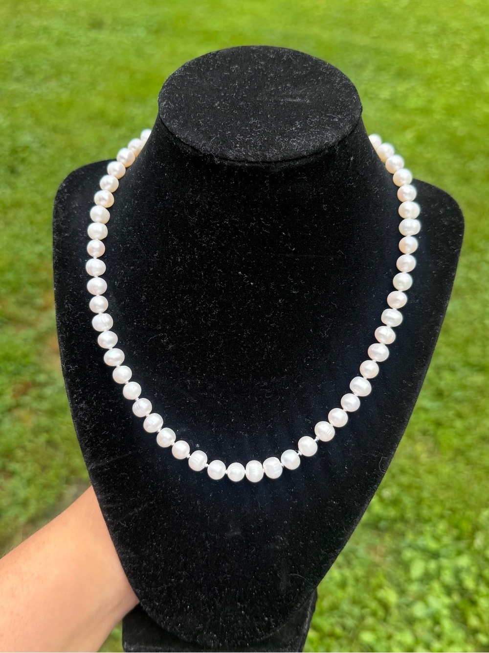 Lustrous White Pearl Strand Necklace - Timeless Women's Jewelry